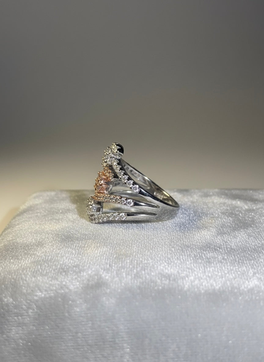 Teddy Bear Triple Band Ring