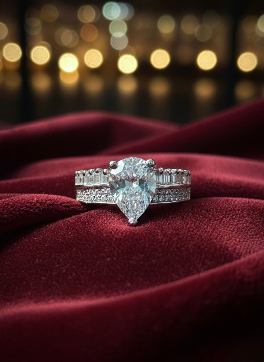 Pear-Cut Ring